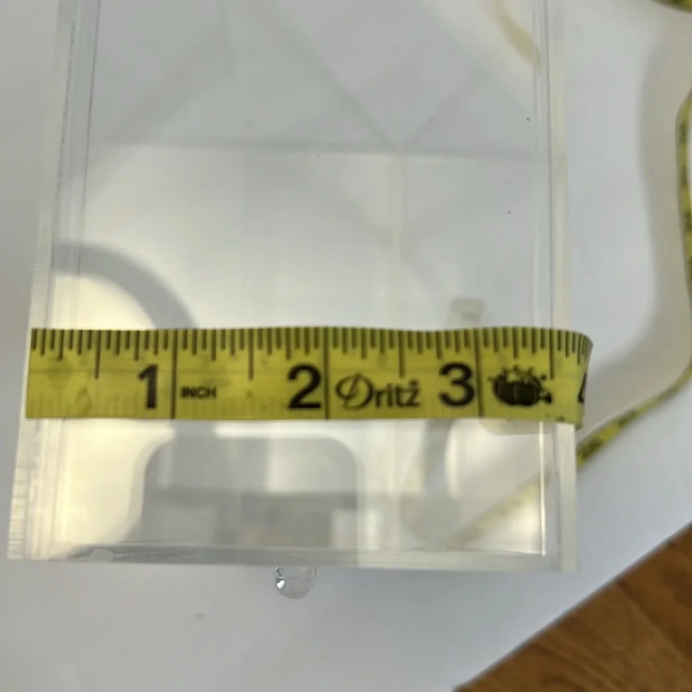 Makeup organizer single Lucite drawer 12 1/2” L 8 1/2” W, 3 1/2”